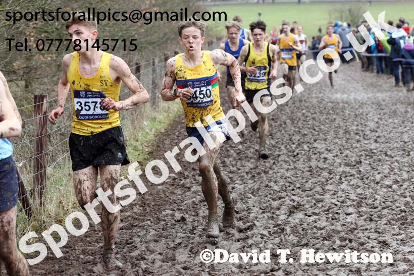 Mens under-17s 2018 British Inter Counties Cross Country Champs., Prestwold Hall, Loughborough. Photo: David T. Hewitson/Sports for All Pics